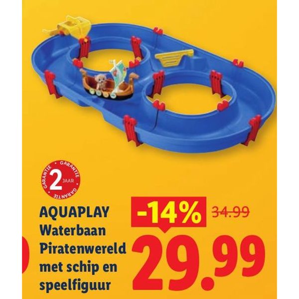 Waterbaan Piratenwereld met schip en speelfiguur