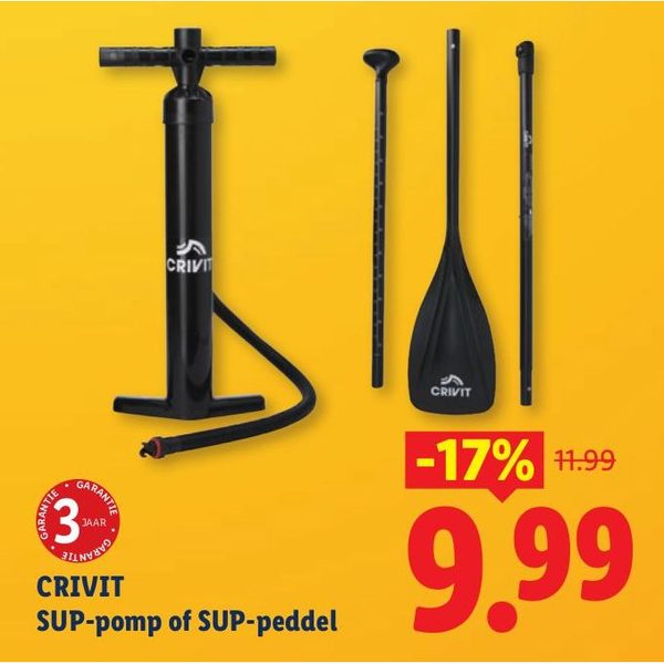 CRIVIT SUP-pomp of SUP-peddel