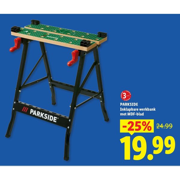 PARKSIDE Inklapbare werkbank met MDF-blad