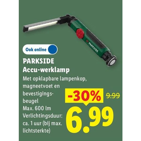 Parkside Accu-werklamp