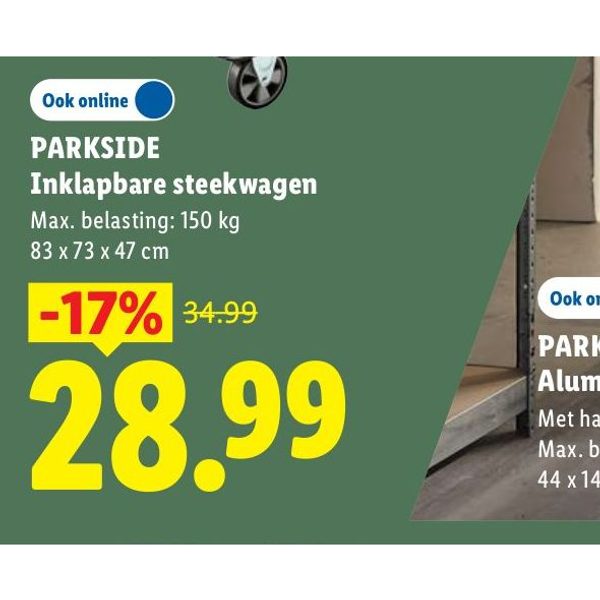 Parkside Inklapbare steekwagen