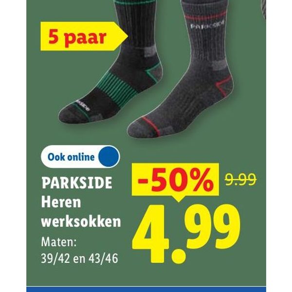 Parkside Heren werksokken