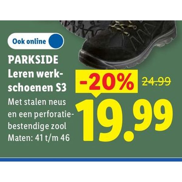 Parkside Leren werkschoenen S3