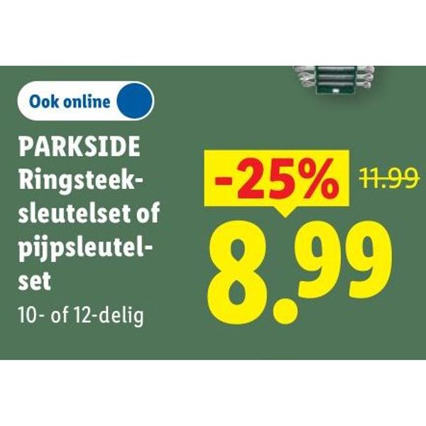 Parkside Ringsteek- of pijpsleutelset