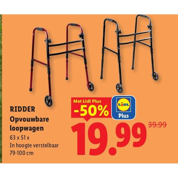 RIDDER Opvouwbare loopwagen