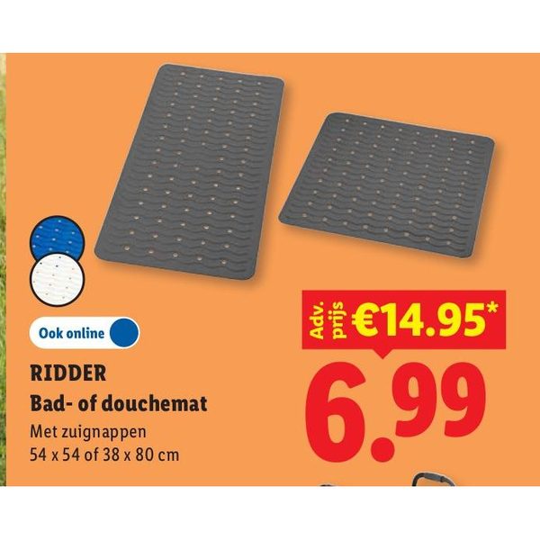 RIDDER Bad- of douchemat