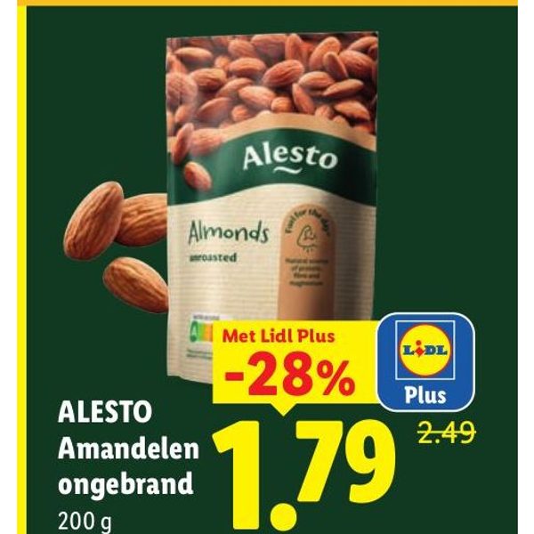 ALESTO Amandelen ongebrand