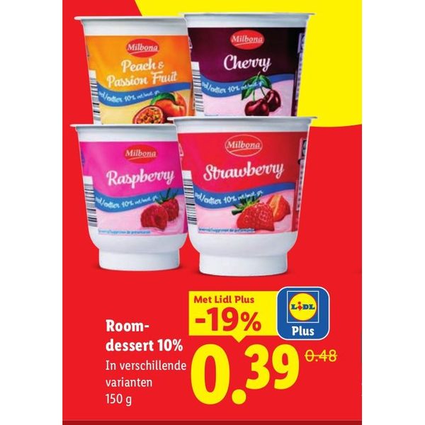 Roomdessert 10%
