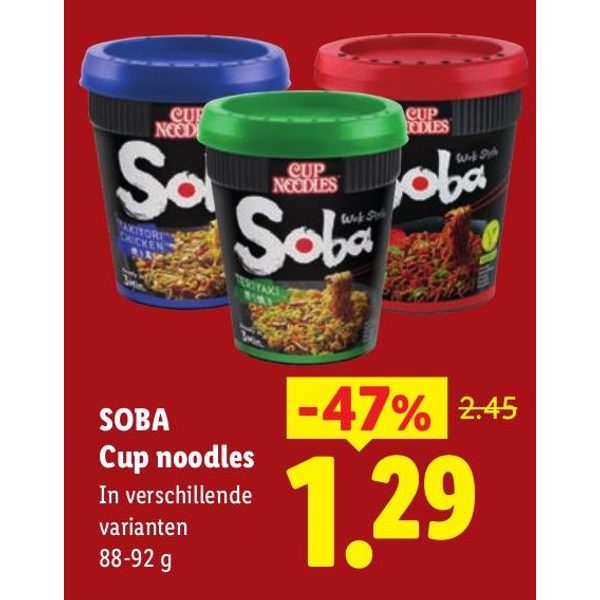 SOBA Cup noodles