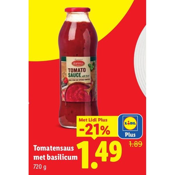Tomatensaus met basilicum