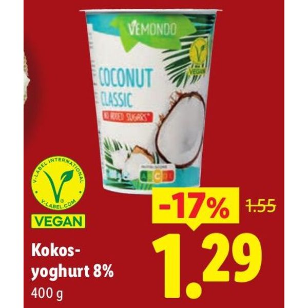 Kokos-yoghurt 8%