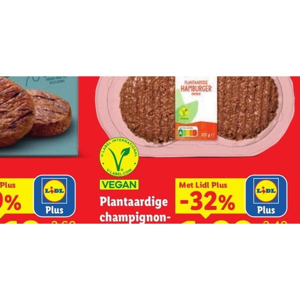 Plantaardige champignonburger of hamburger