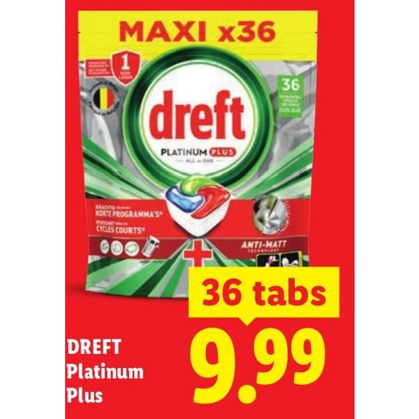 Platinum Plus vaatwastabletten