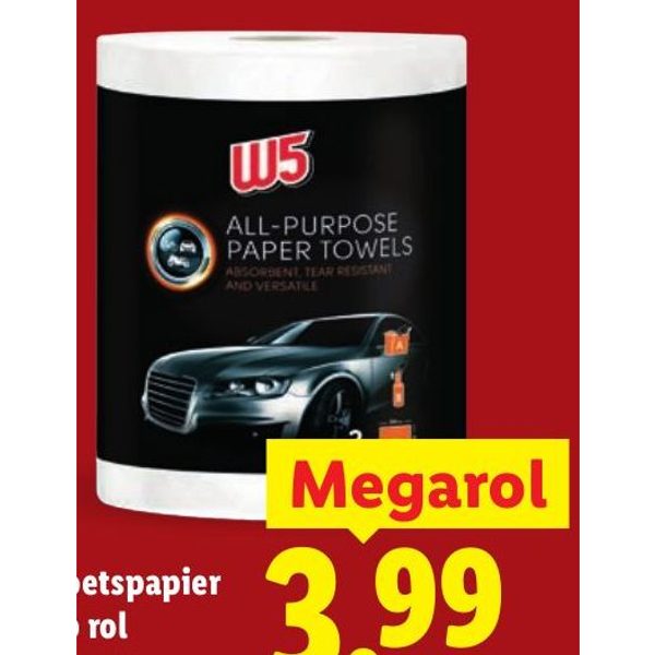 Poetspapier op rol