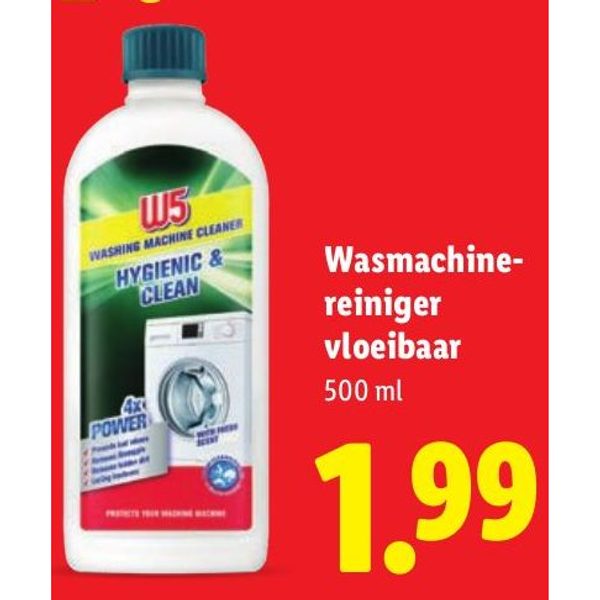 W5 Wasmachine-reiniger vloeibaar