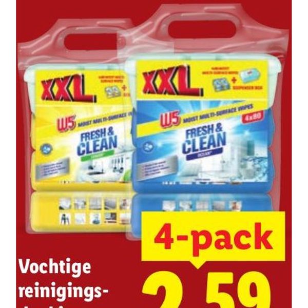 Vochtige reinigingsdoekjes