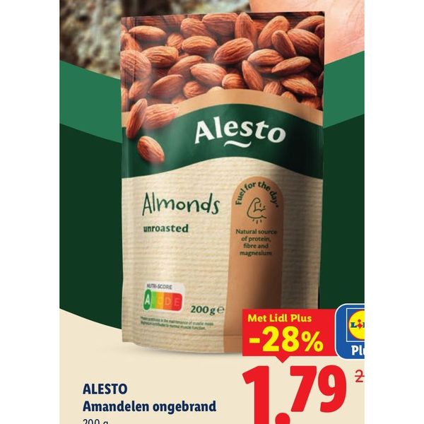 Alesto Amandelen ongebrand