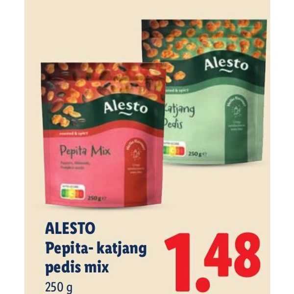 Alesto Pepita- katjang pedis mix