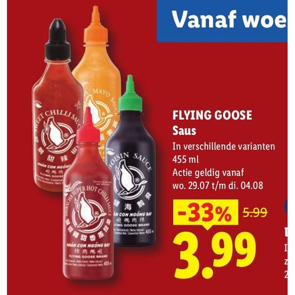 Flying Goose Saus