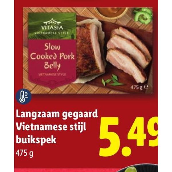 Langzaam gegaard Vietnamese stijl buikspek
