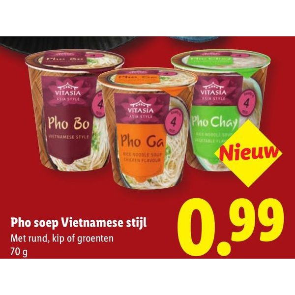 Pho soep Vietnamese stijl