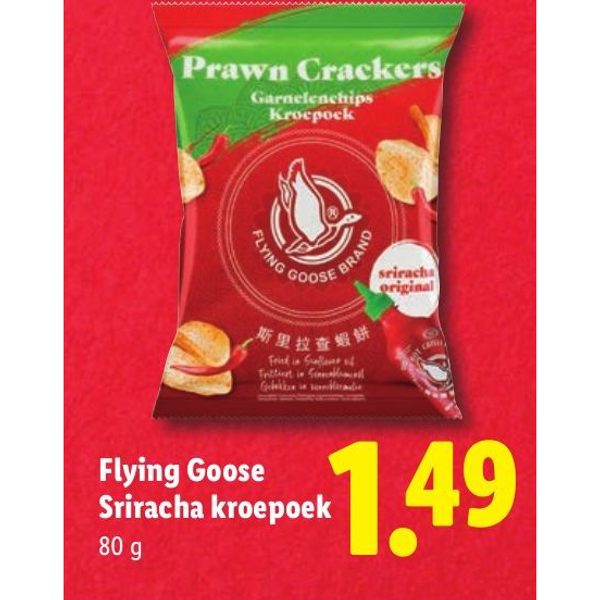 Flying Goose Sriracha kroepoek