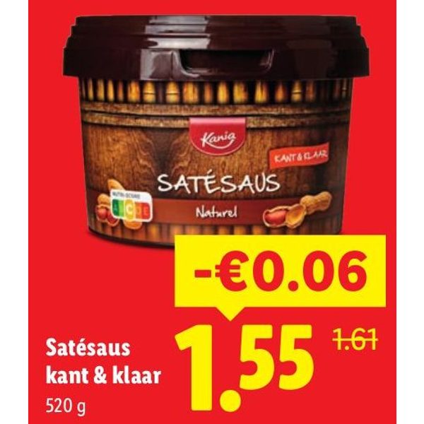 Satésaus kant & klaar