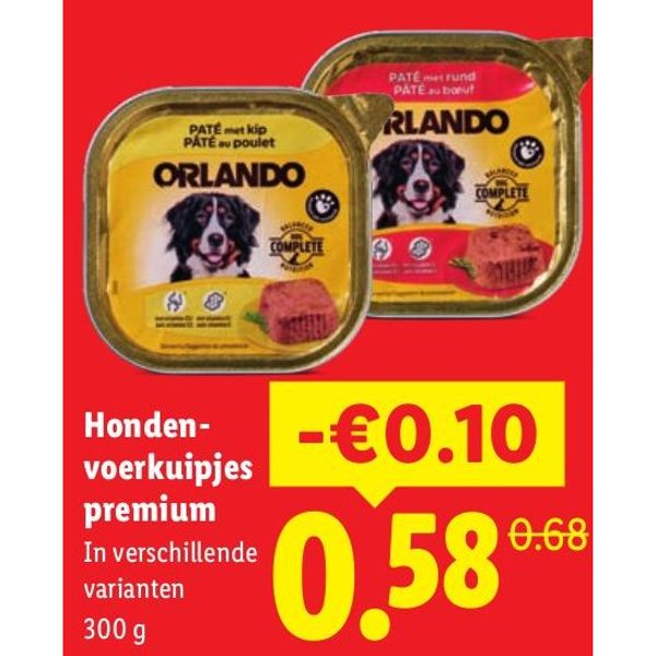 Hondenvoerkuipjes premium