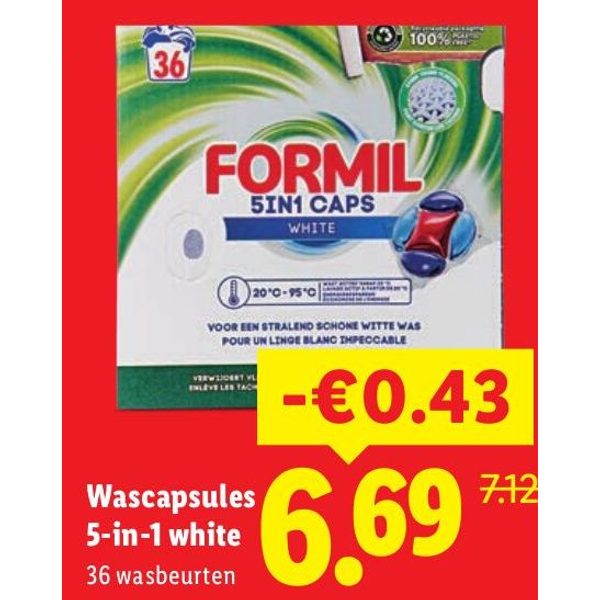 Wascapsules 5-in-1 white