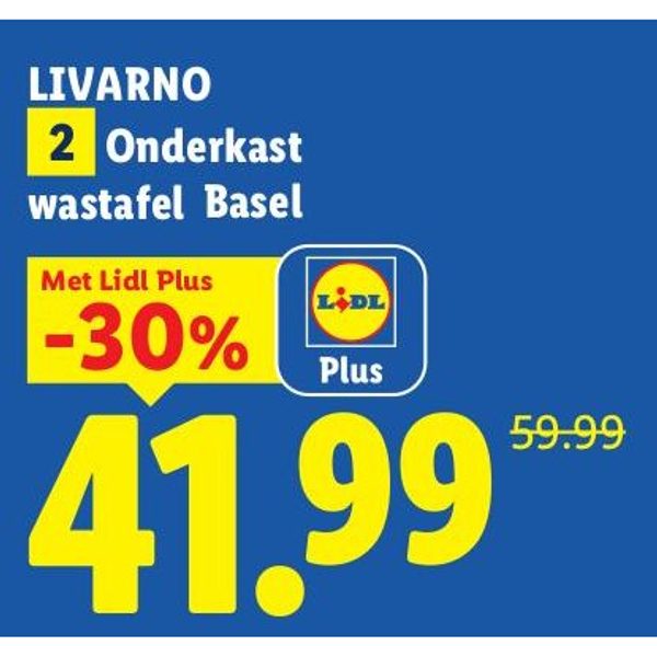 Onderkast wastafel Basel