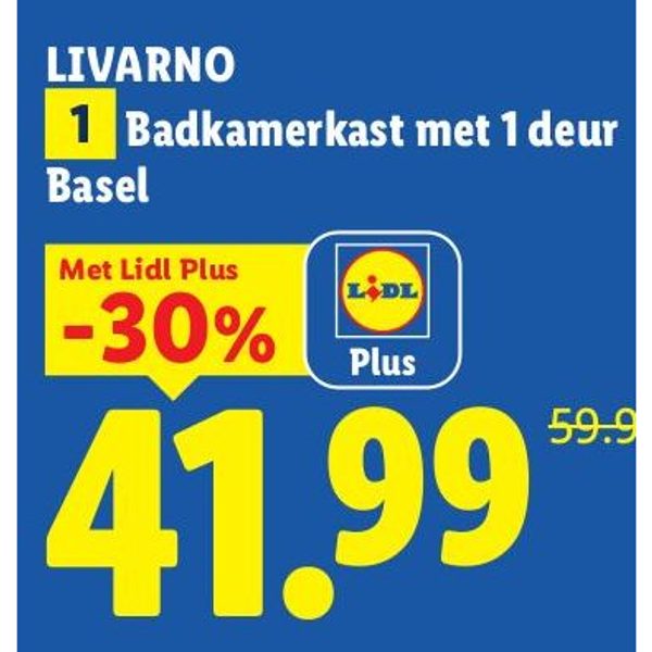 Badkamerkast met 1 deur Basel