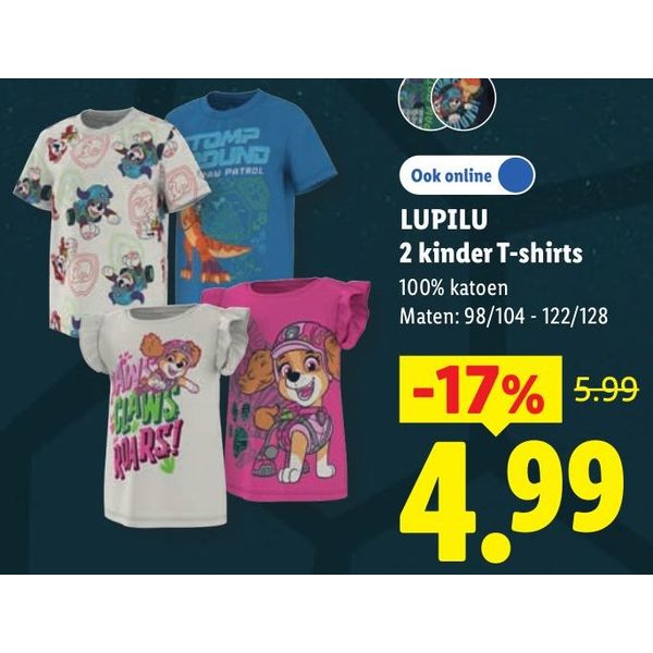 LUPILU 2 kinder T-shirts