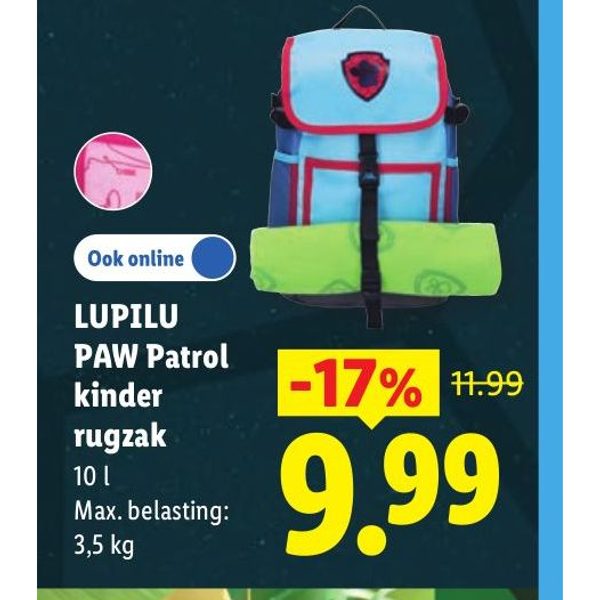 LUPILU PAW Patrol kinder rugzak