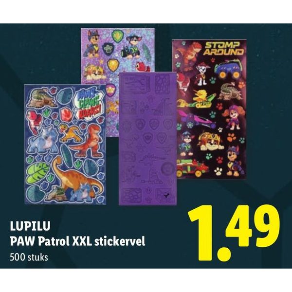 LUPILU PAW Patrol XXL stickervel