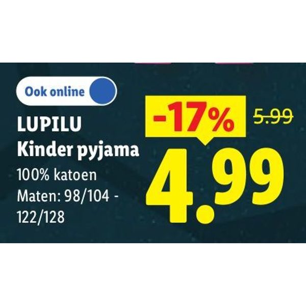 LUPILU Kinder pyjama