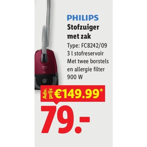 Philips Stofzuiger met zak