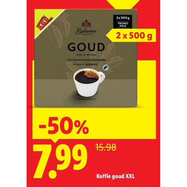 Koffie goud XXL