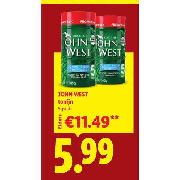 John West tonijn