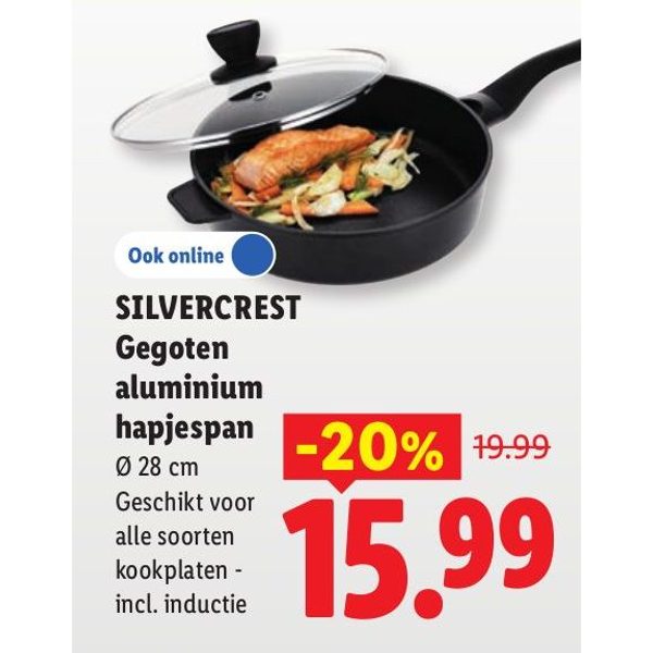 Silvercrest Gegoten aluminium hapjespan