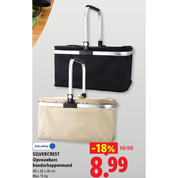 SILVERCREST Opvouwbare boodschappenmand