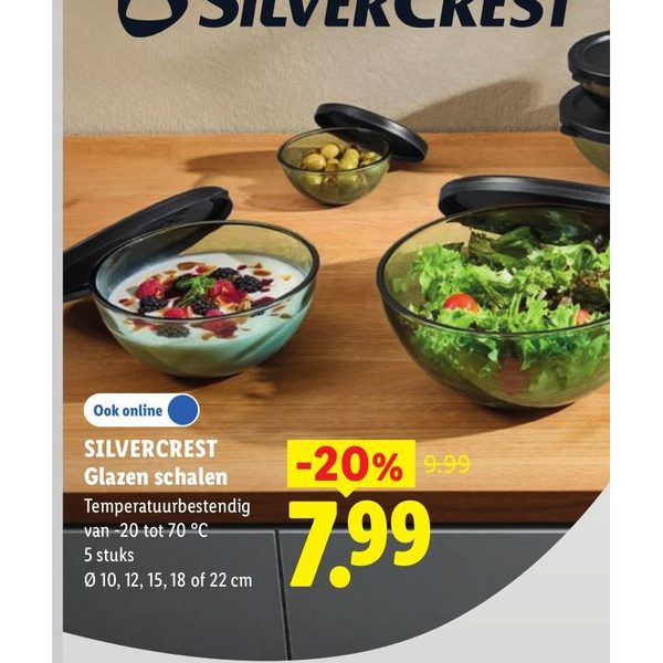 SILVERCREST Glazen schalen