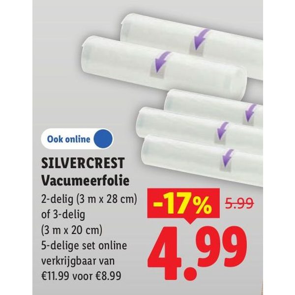 Silvercrest Vacumeerfolie