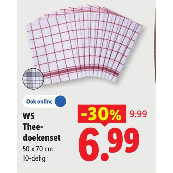 W5 Theedoekenset