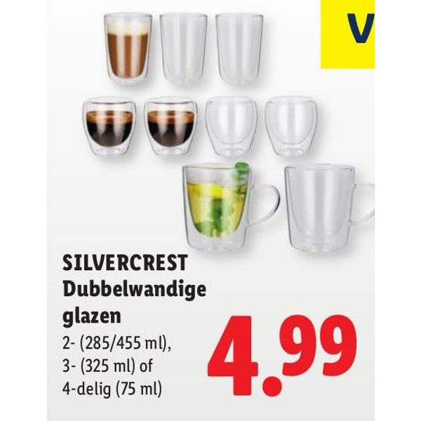 Silvercrest Dubbelwandige glazen
