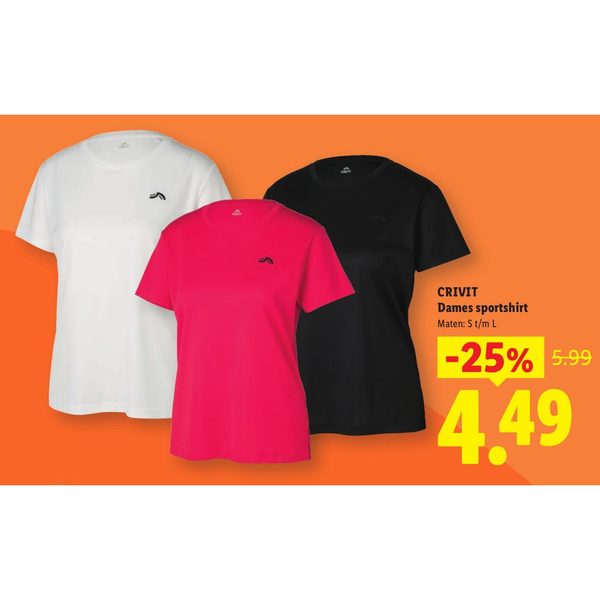 CRIVIT Dames sportshirt