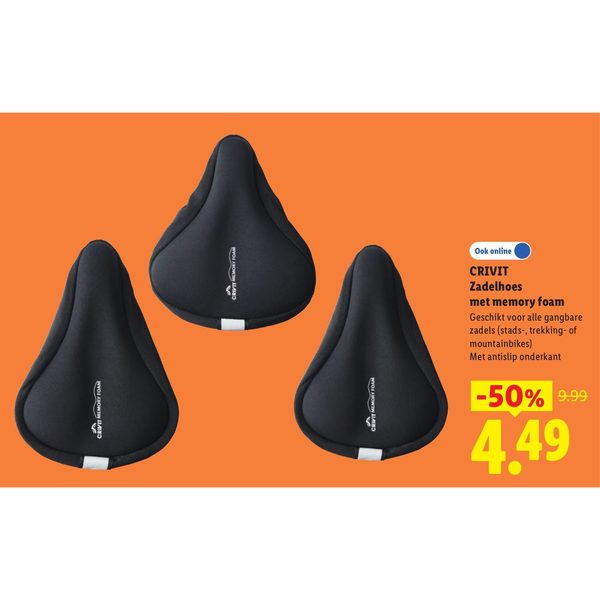 Crivit Zadelhoes met memory foam