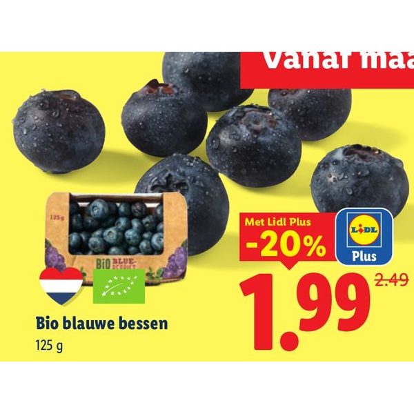 Bio blauwe bessen