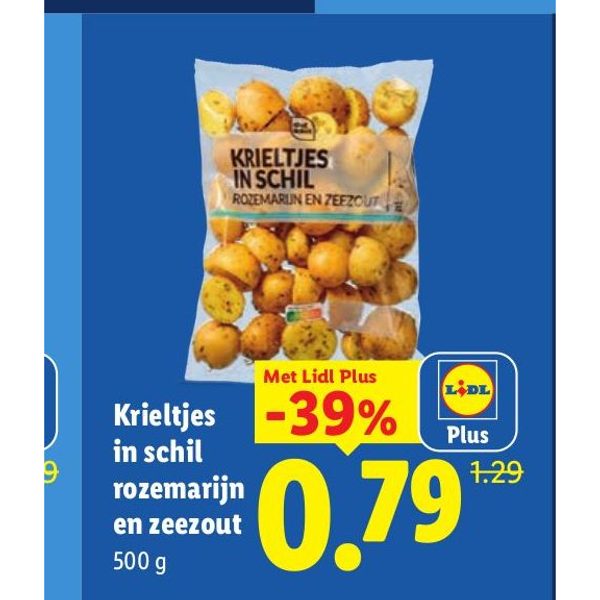 Krieltjes in schil rozemarijn en zeezout