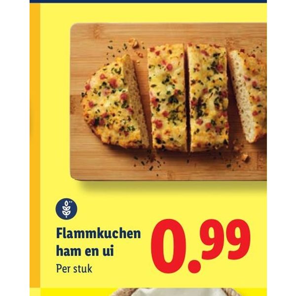 Flammkuchen ham en ui