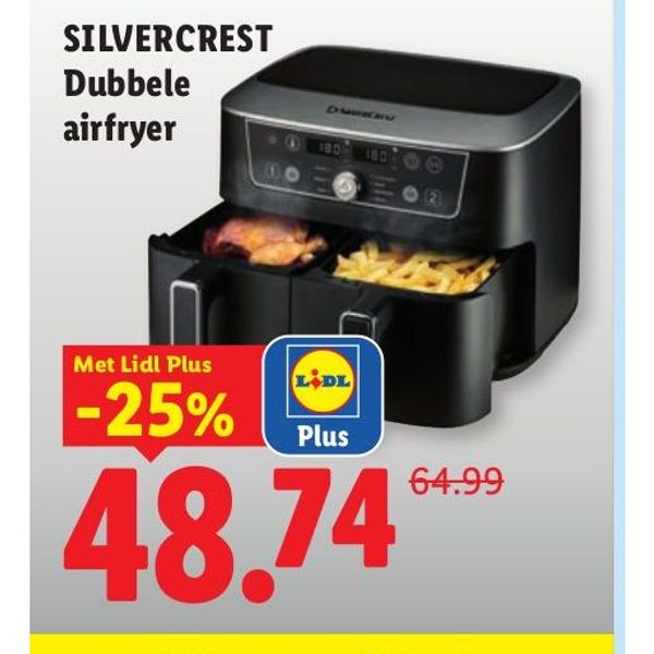 SILVERCREST Dubbele airfryer